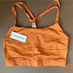 NWT Outdoor Voices Orange Sports Bra / Crop Top
